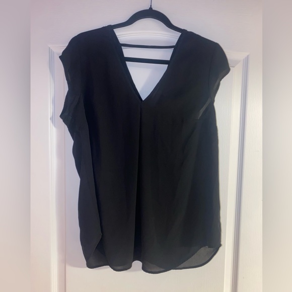 V neck sheer blouse - Picture 3 of 3